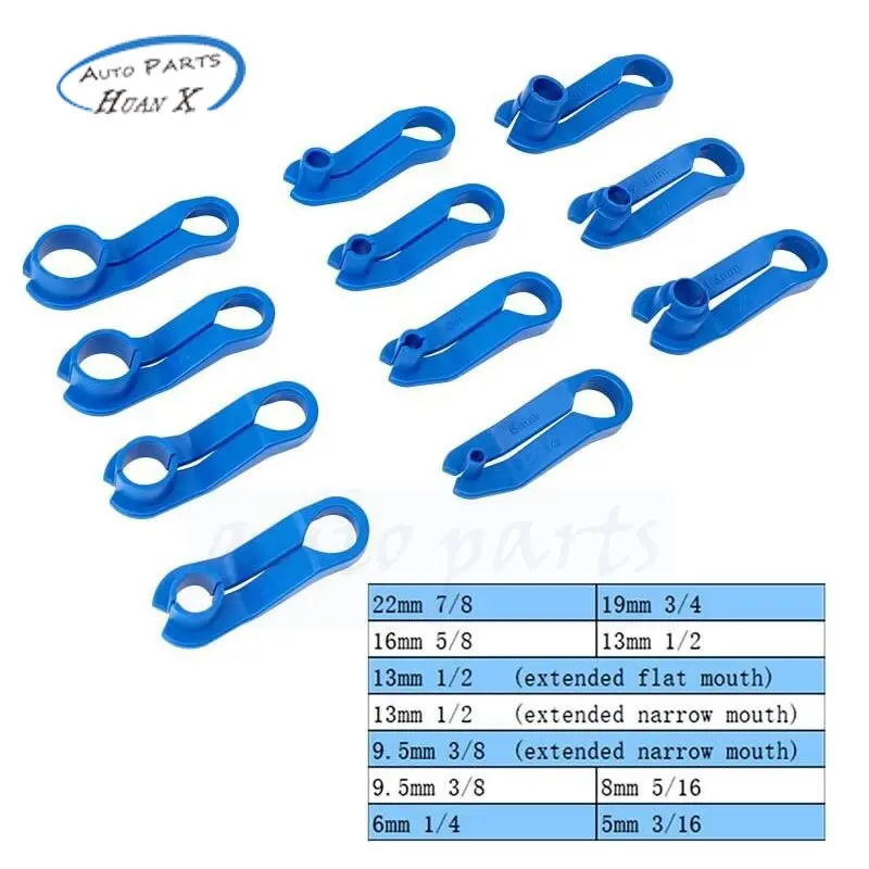 11pcs Cold Air Oil Pipe Disassembly Tool Fuel Line Disconnect Tool  Air Conditioning Pipe Clip Dismantling Device Removal Tool