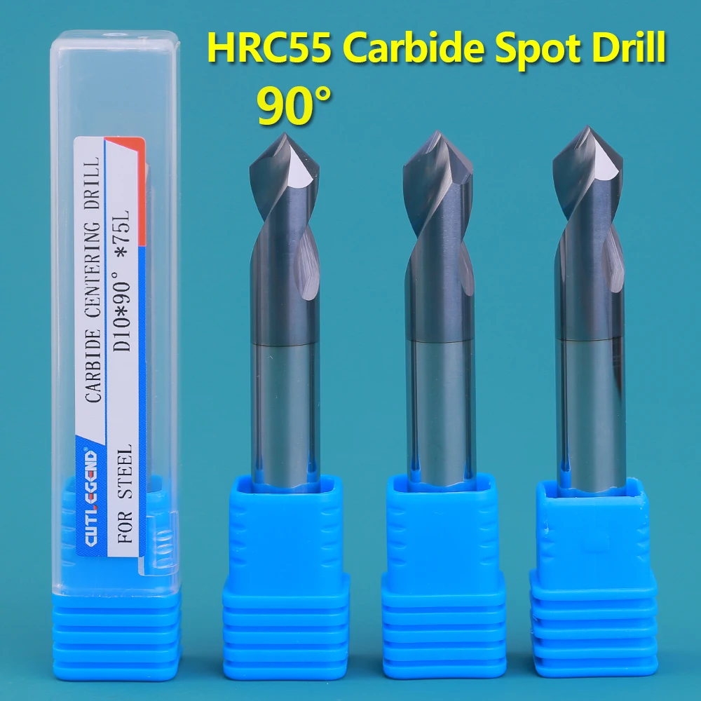 

CUTLEGEND Carbide 60 90 120 Degree NC Spot Drill Stub Starting Location Center Bit Prepare Guide Pilot Hole Chamfer Machine Tool