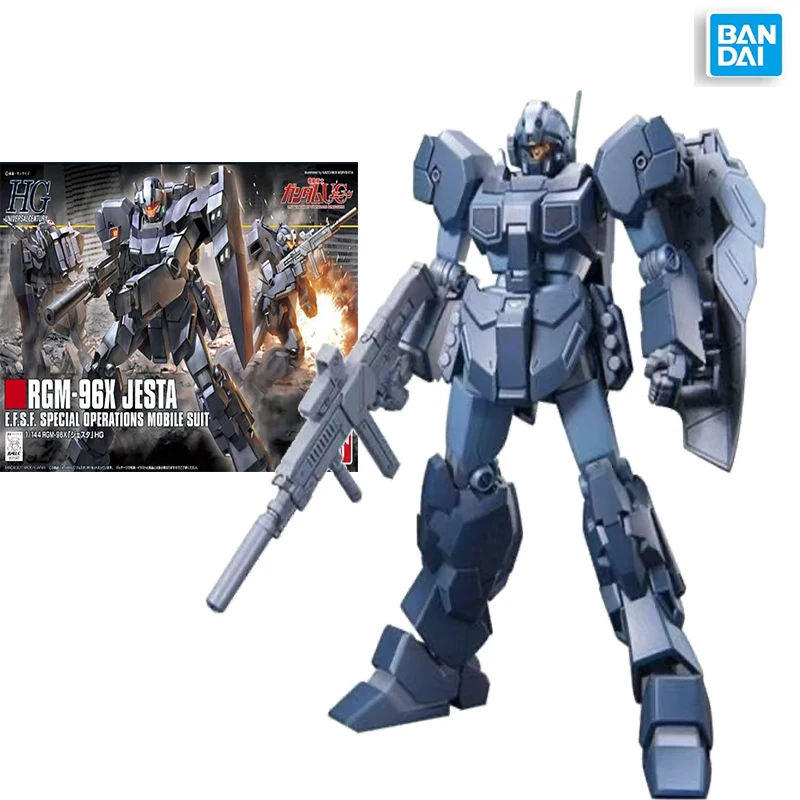 

Original Bandai HGUC 1/144 RGM-96X JESTA Action Figure Anime Gundam Model Kit Collectible Toys for Kids Birthday Gifts