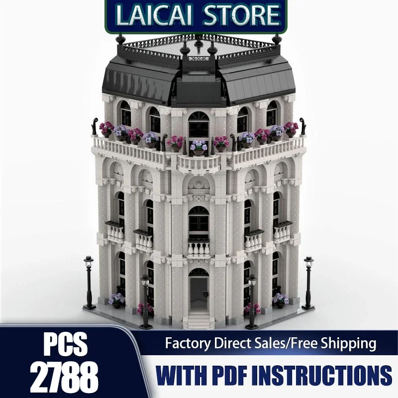 City Street View Model Moc Building Bricks Modular House Model Technology Modular Blocks Gifts Christmas Toys DlY Sets Assembly