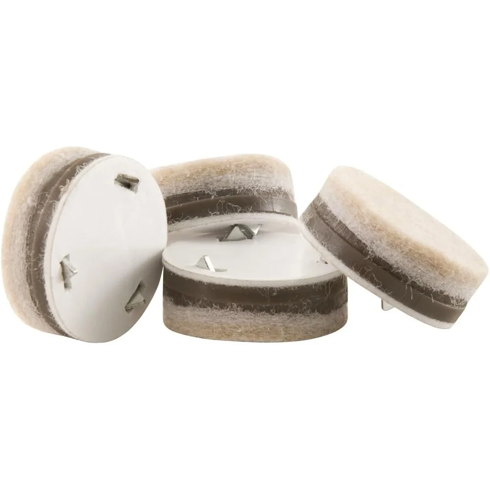 Ultimate Grip Felt Pads 1 Inch Round 4 Pieces Wooden Furniture Scratch Protection Noise Reduction Suitable Hard Surfaces