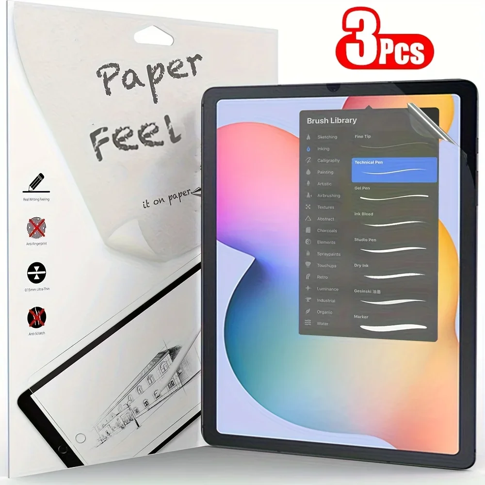 

3Pcs iPad Frosted Paper Screen Protector for Air 13/11, Pro 13/11, iPad 5th-11th Gen 10.9/10.2/9.7 Inch - Buy 2 Get 1 Free