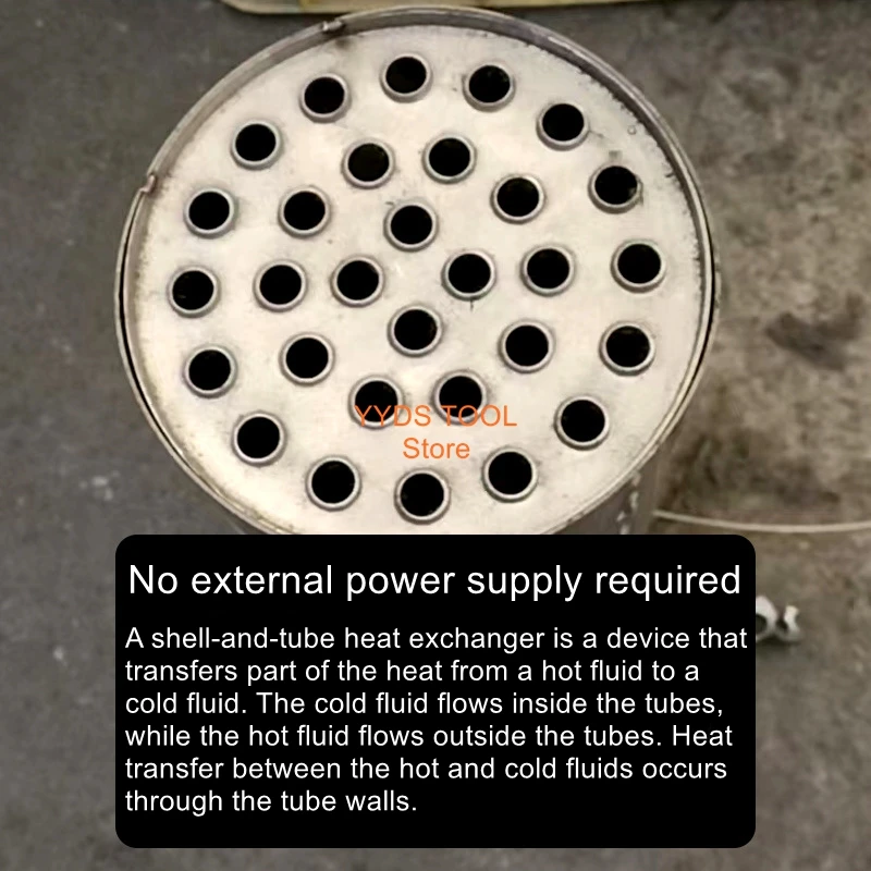 

Swimming pool heat exchanger, hot and cold water cooler, pool equipment, 3T stainless steel tube shell heat exchanger