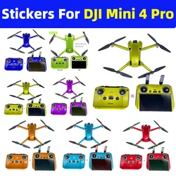 For DJI Mini 4 Pro Drone RC 2/RC-N2 Remote Controller Stickers Protective Film Anti-scratch Decals Skins Personalized Refit Kit