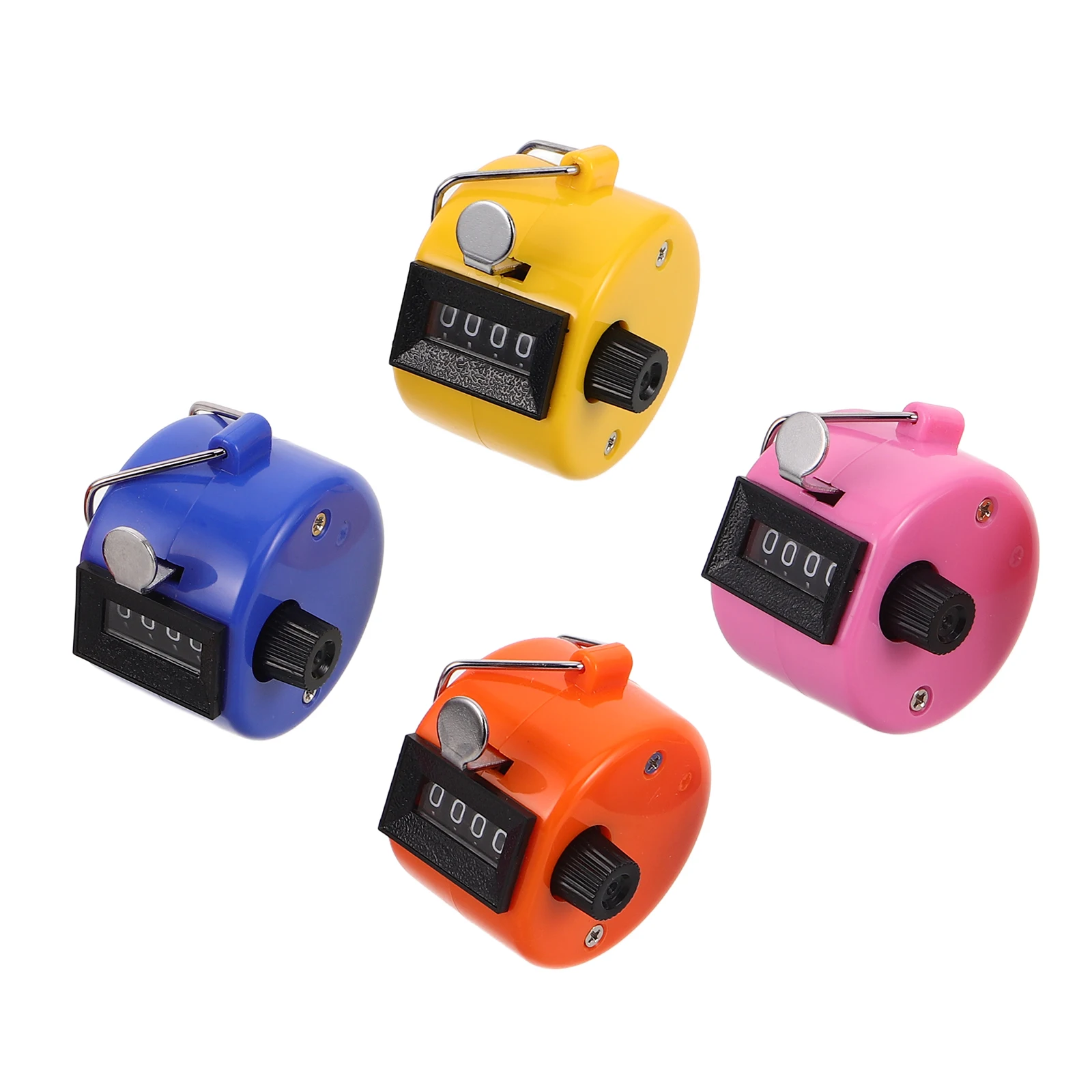 

4Pcs Hand Tally Counter Mini Colorful Handheld Counting Clicker Device for Sports People School Tracking