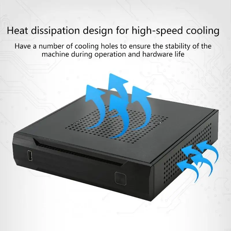 A52B ITX Gaming Computer for Case QX02 Mini Bureau pour Case Home Theatre HTPC Small