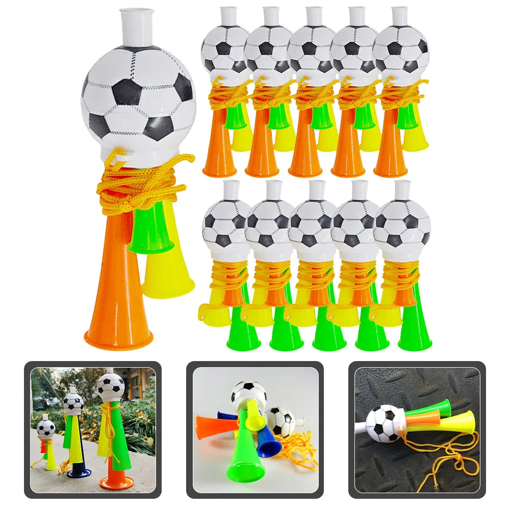 

20 шт. футбольных шумовых инструментов с тремя тонами, громкие воздушные горны для спортивных игр, мероприятий по черлидингу, музыкальные инструменты