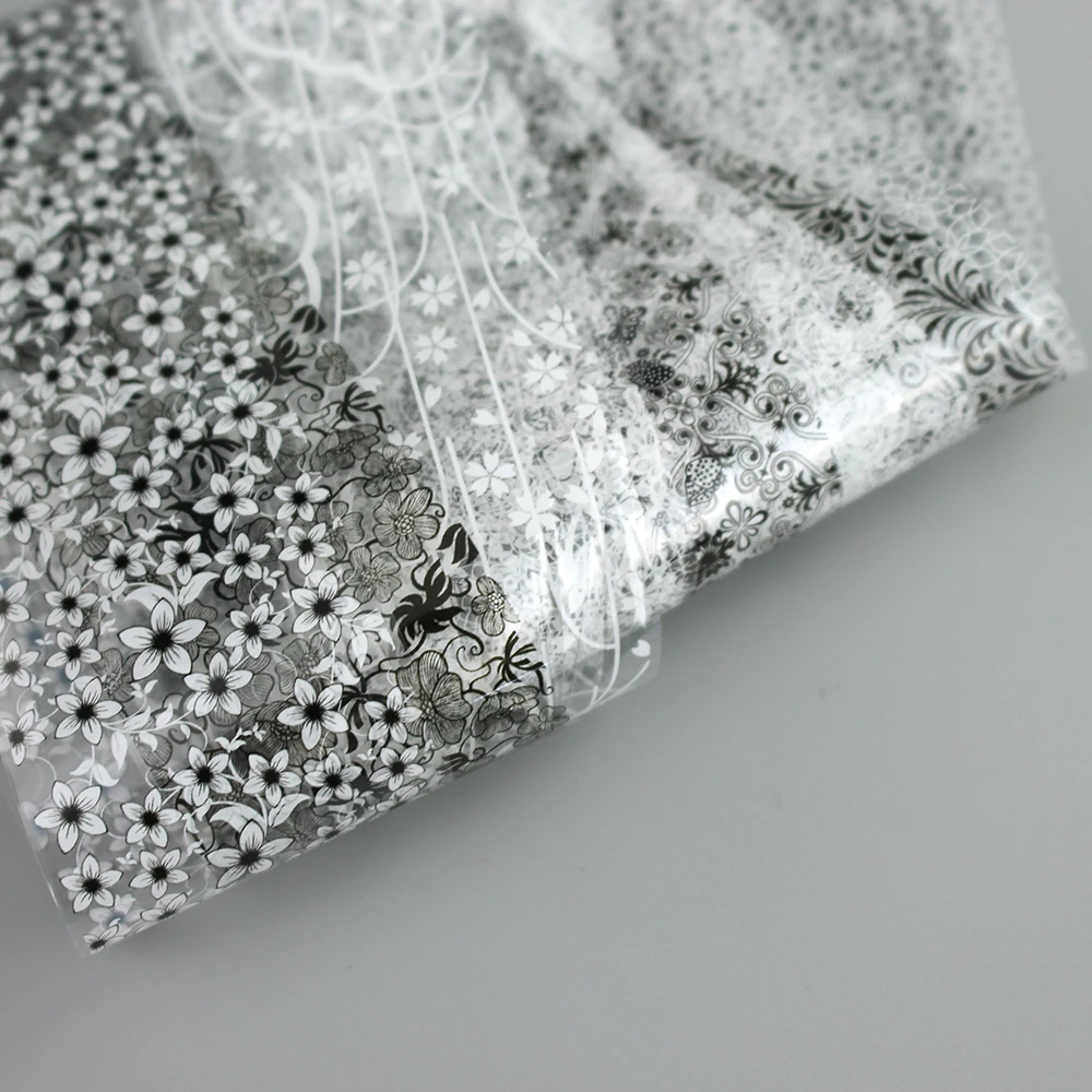 10 قطعة مسمار الفن احباط نقل صائق مجموعة ملصقات الأظافر المجسم خمر الدانتيل مزيج تصميم DIY بها بنفسك مانيكير الديكور يلتف #5