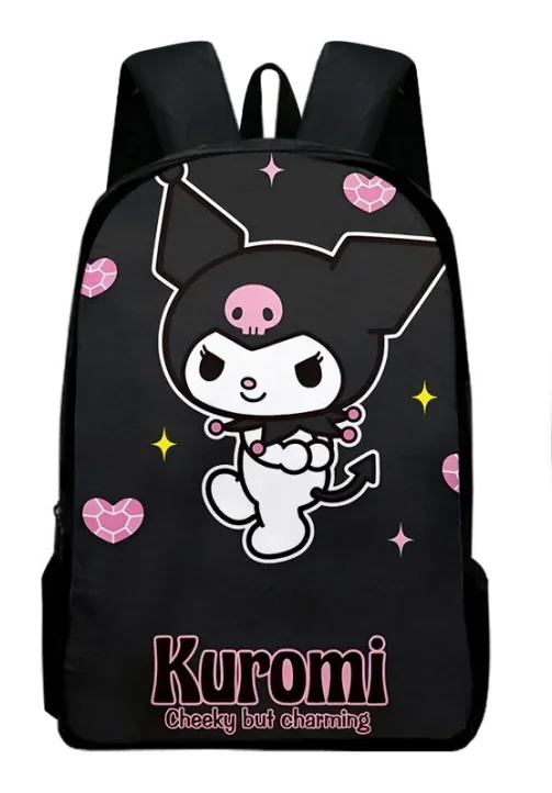 MINISO Kuromi Melody Joint Plecak peryferyjny Kobieta Śliczne Uczniowie szkół podstawowych Gimnazjum Torba Mochila