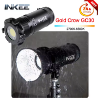 INKEE GC30 Gold Crow 30W LED Video Light Photographic Strobe Lighting 2700-6500K For Photography Video Recording Outdoor Shoot