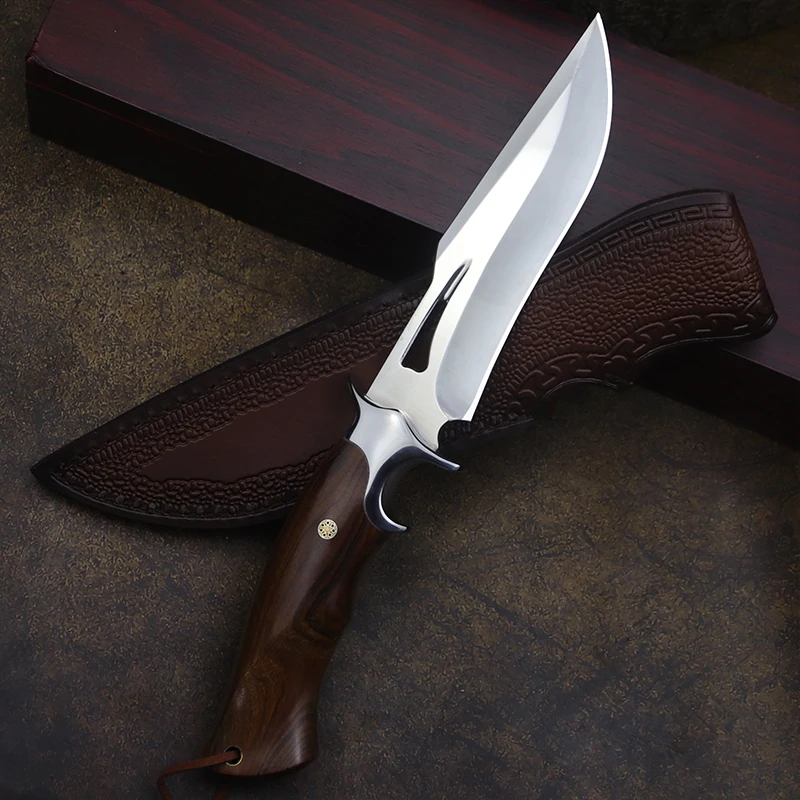 USA WPKOPYA M390 Integrated steel outdoor knife Mountain camping self-defense tactical Straight knife portable sharp fruit knife