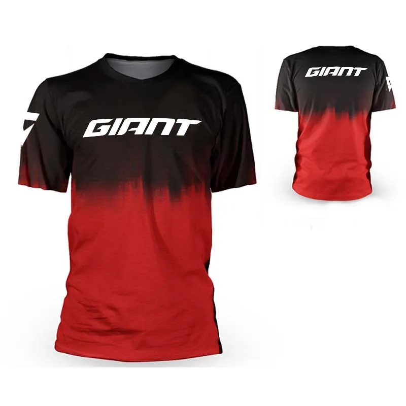 

2025 men's giant downhill bike shirt BMX mountain endurance racing cycling shirt DH motocross short-sleeved jersey