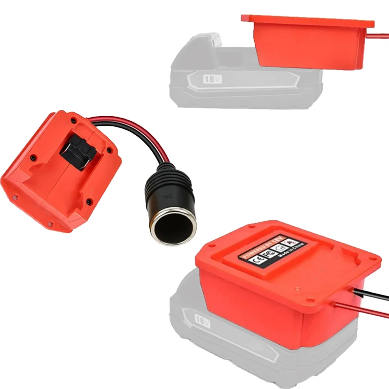 

Portable Step-Down Converter 18V To 12V Step-Down Converter with Cigarette Lighter Socket for Makita/Milwauke 18V Li-ion Battery