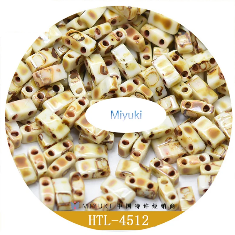 Hot Selling  Multicolor Half Tila Beads Japanese Miyuki Imported Seed Beads 5*2.3*1.9mm Picasso Series Beads To Make Bracelets