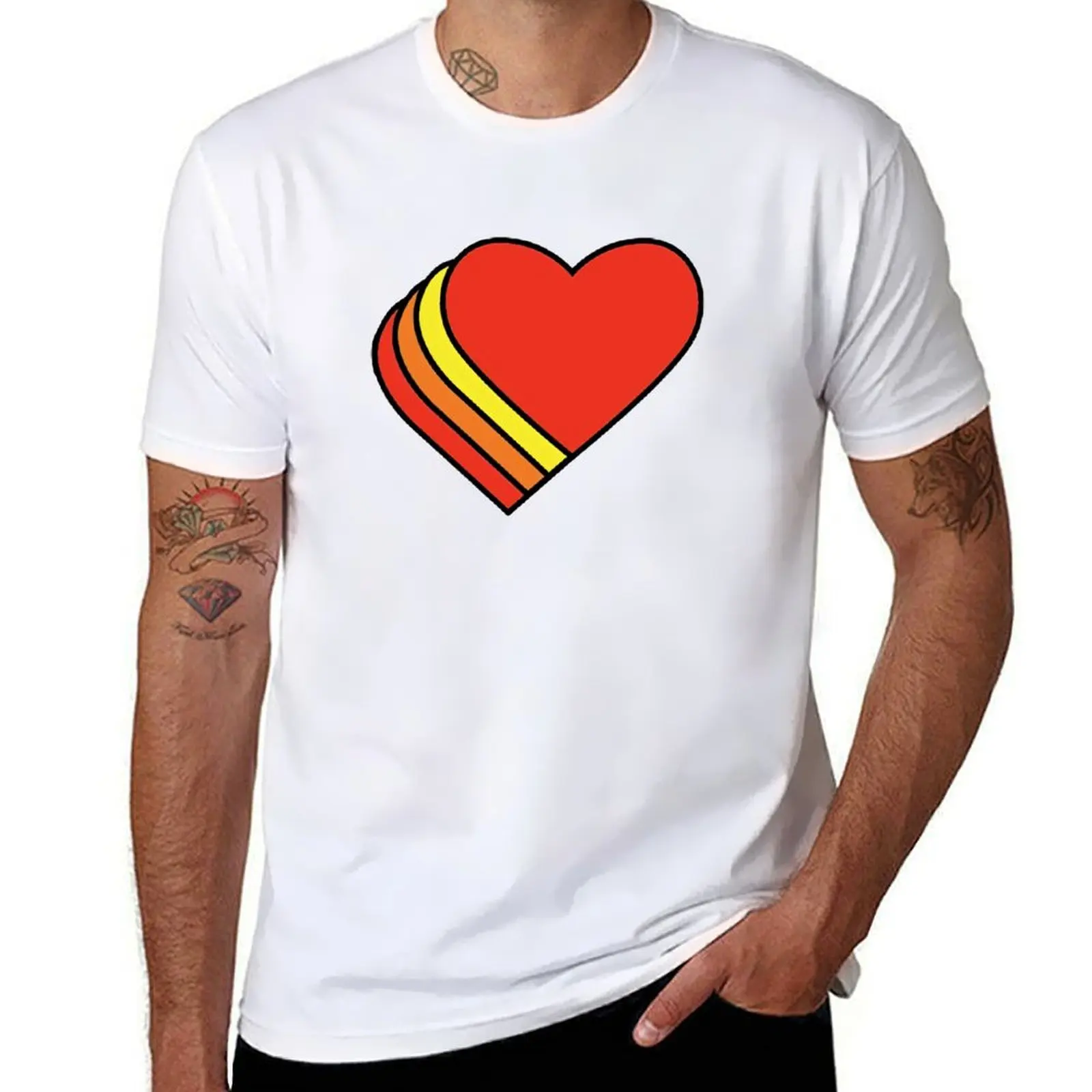 

Loves truck stop women red hearts T-Shirt t shirts cotton 100% man t shirts for men casual T-Shirt