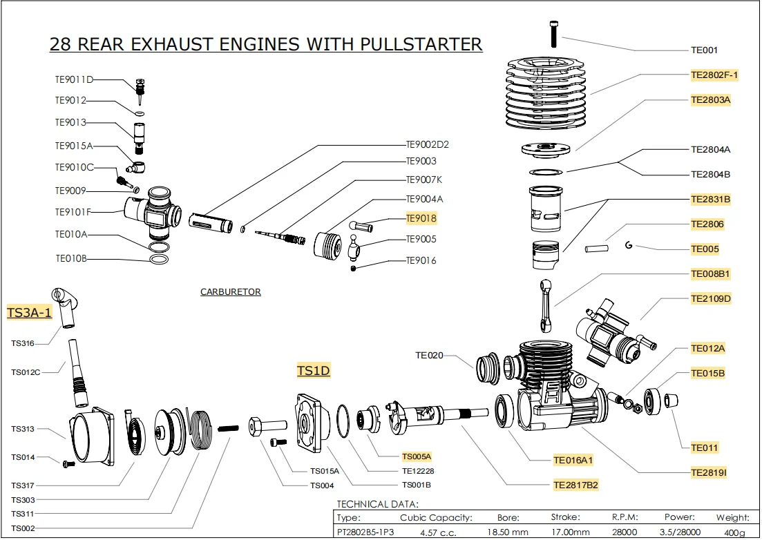 RC카용 전문 니트로 엔진, 1/8 버기 몬스터 트러기, 대만 수입 FC 28 엔진, 4.58CC 풀 스타터, 핫 세일