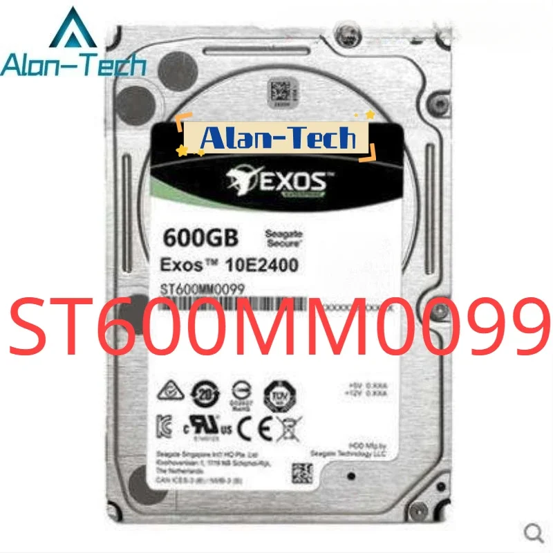 For Sea-gate ST600MM0099 600GB Exos 10E2400 .10000 RPM, SAS 12Gb/s, 512e/4Kn, (eMLC 16GB) 256MB Cache, 2.5-Inch HDD