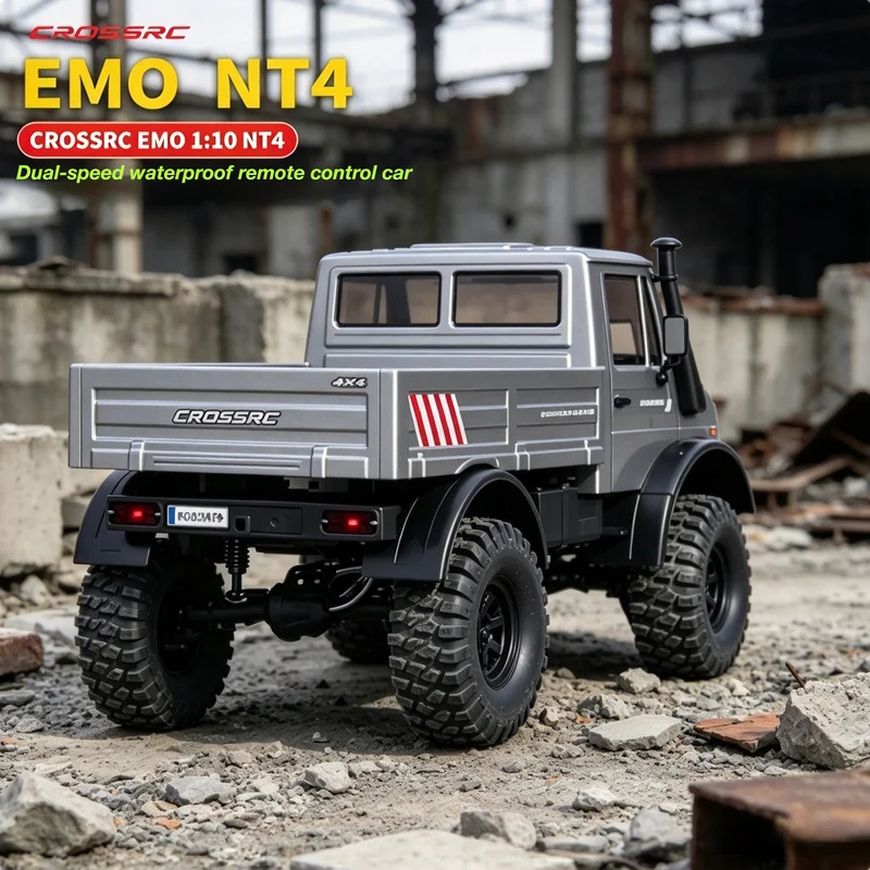 CROSS  RC Electric Model Car 1/10 EMO NT4 Simulation Unimog 4X4 Off Road Climbing Vehicle Differential Lock High Low Speed RTR