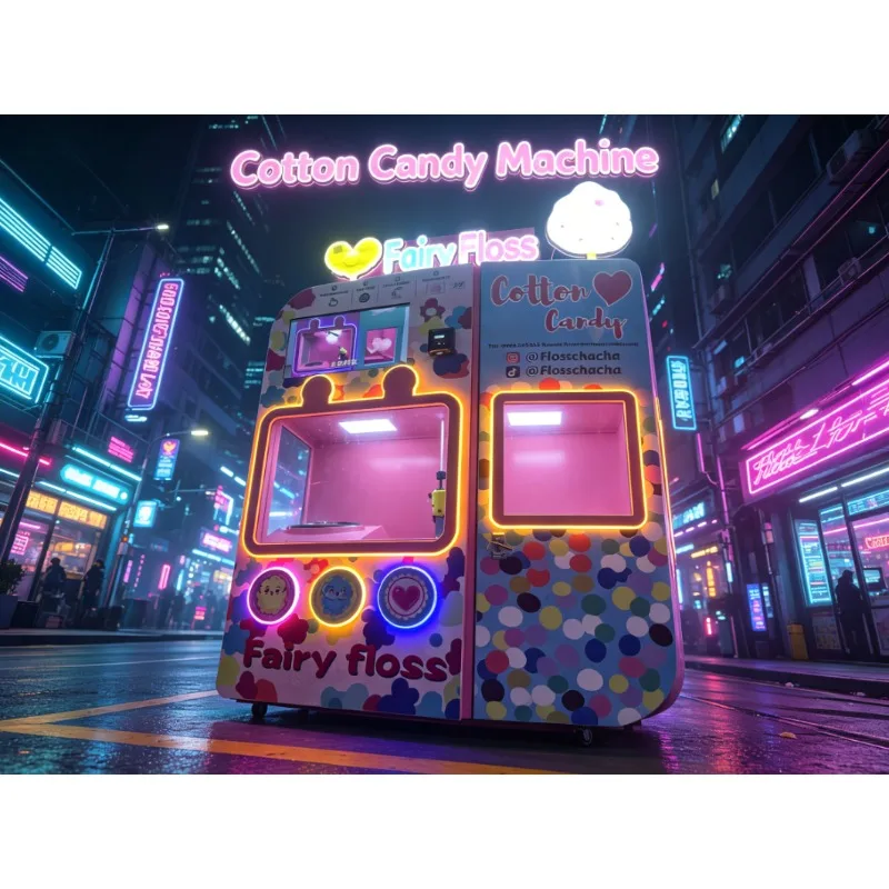 Full Automatic Cotton Candy Vending Machine with Excellent Taste Guarantee