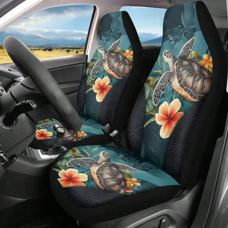 Dragonfly Floral Car Seat Cover Set Universal Front Seat Cushion For Cars SUVs Trucks