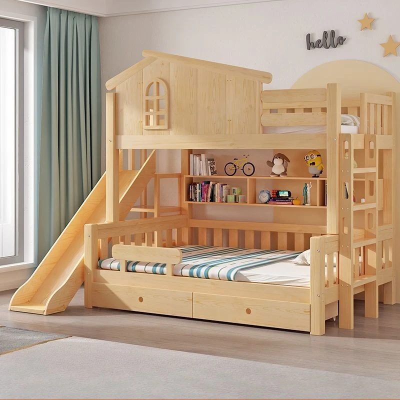 

Children's bed up and down bunk high and low mother castle girl princess
