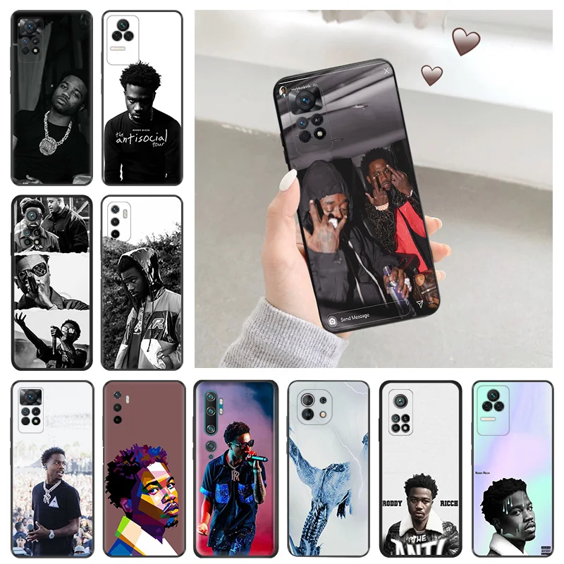 Silicone Soft Phone Case for Redmi Note 11 Pro 5G Note10 11S 10S 10A 10C Roddy Ricch Xiaomi 11 Lite 11T 10T Cover