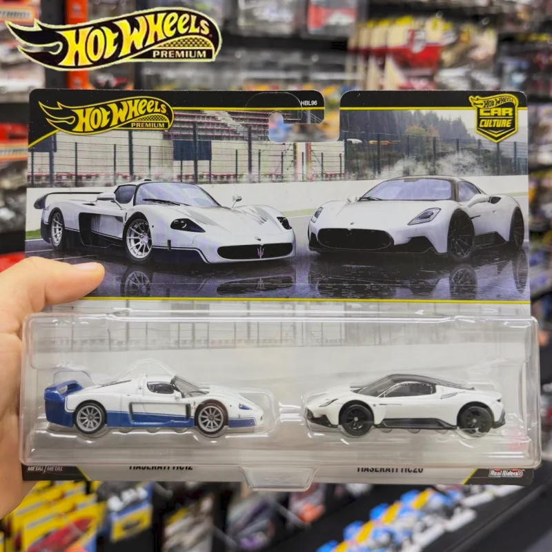 

2026 Hot Wheels Premium HBL96 2-Pack Diecast Cars Gift Maserati Toyota Chaser Supra Corvette Dodge 1:64 Scale Model Collection