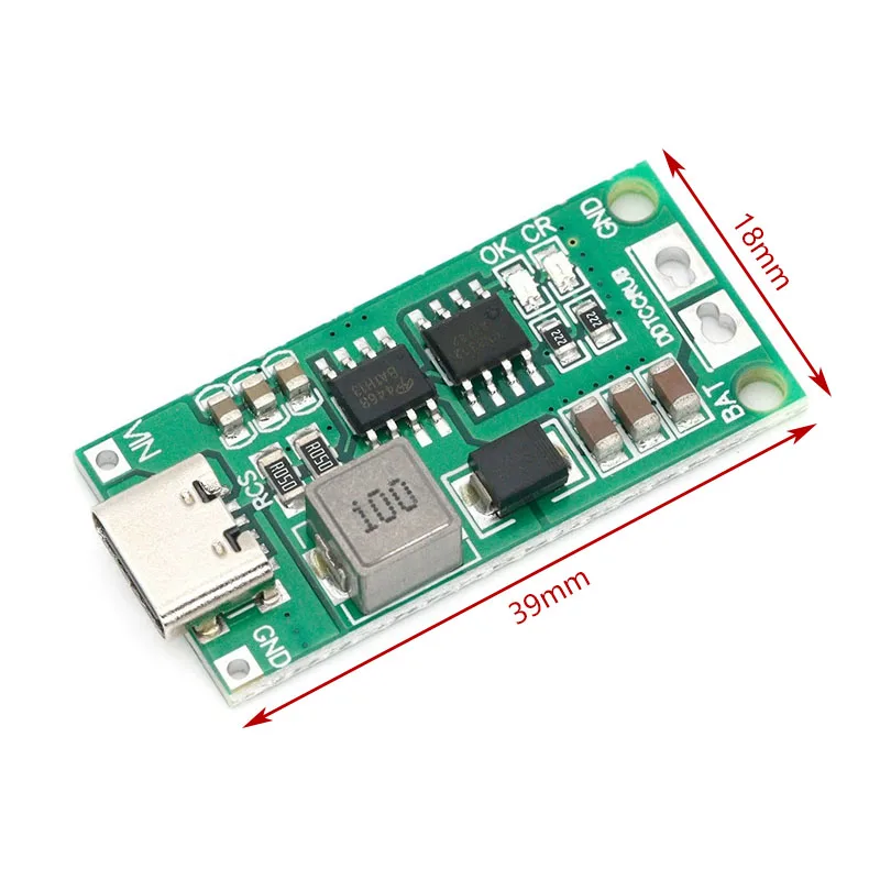 Multi-Cell 2S 3S 4S Type-C to 8.4V 12.6V 16.8V Step-Up Boost LiPo Polymer Li-Ion Charger 7.4V 11.1V 14.8V 18650 Lithium Battery
