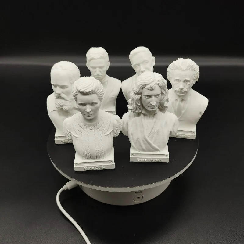 10 سنتيمتر/15 سنتيمتر/25 سنتيمتر نيوتن غاليلي أينشتاين مدام كوري تسلا هوكينغ عالم تمثال تمثال نموذج الزخرفية ثلاثية الأبعاد تمثال مطبوع