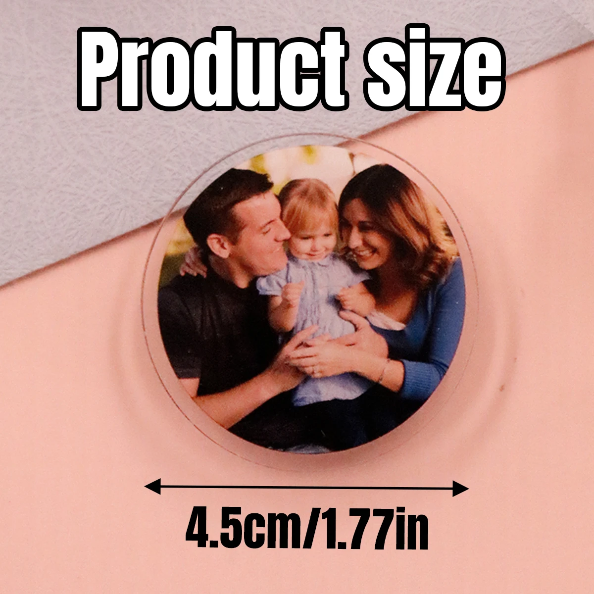 Custom Photo Phone Grip,Personalized Couple Photos Phone Stand,Customized Acrylic Phone Accessories,Customizable Picture