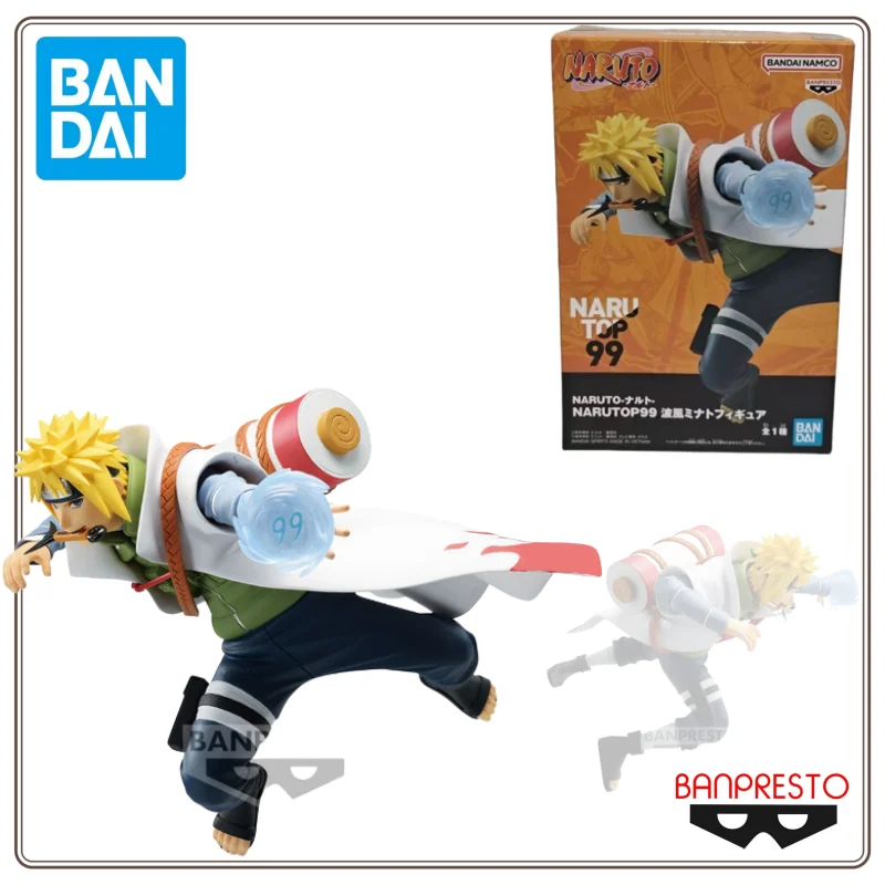 

Original BANDAI In Stock Banpresto NARUTO NARUTOP99 Namikaze Minato PVC Anime Figures Action Figure Model Toys Christmas Gifts