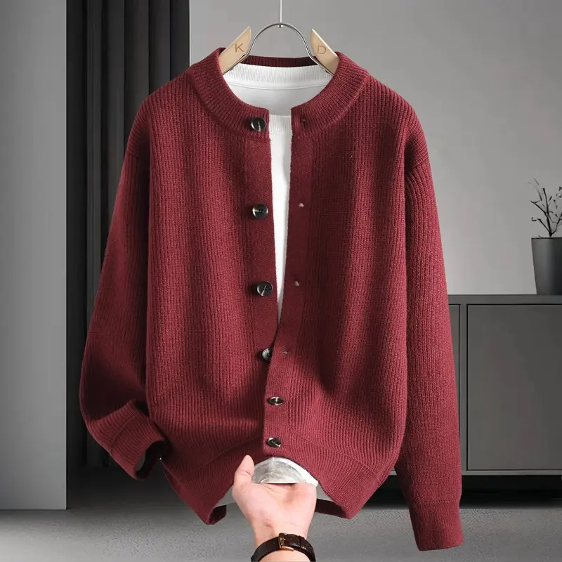 Sweater Jacket, Outdoor, Fishing, Fashionable, for Men, Trendy, Cycling, Versatile, Sports, Travel, Leisure, Knitted Cardigan
