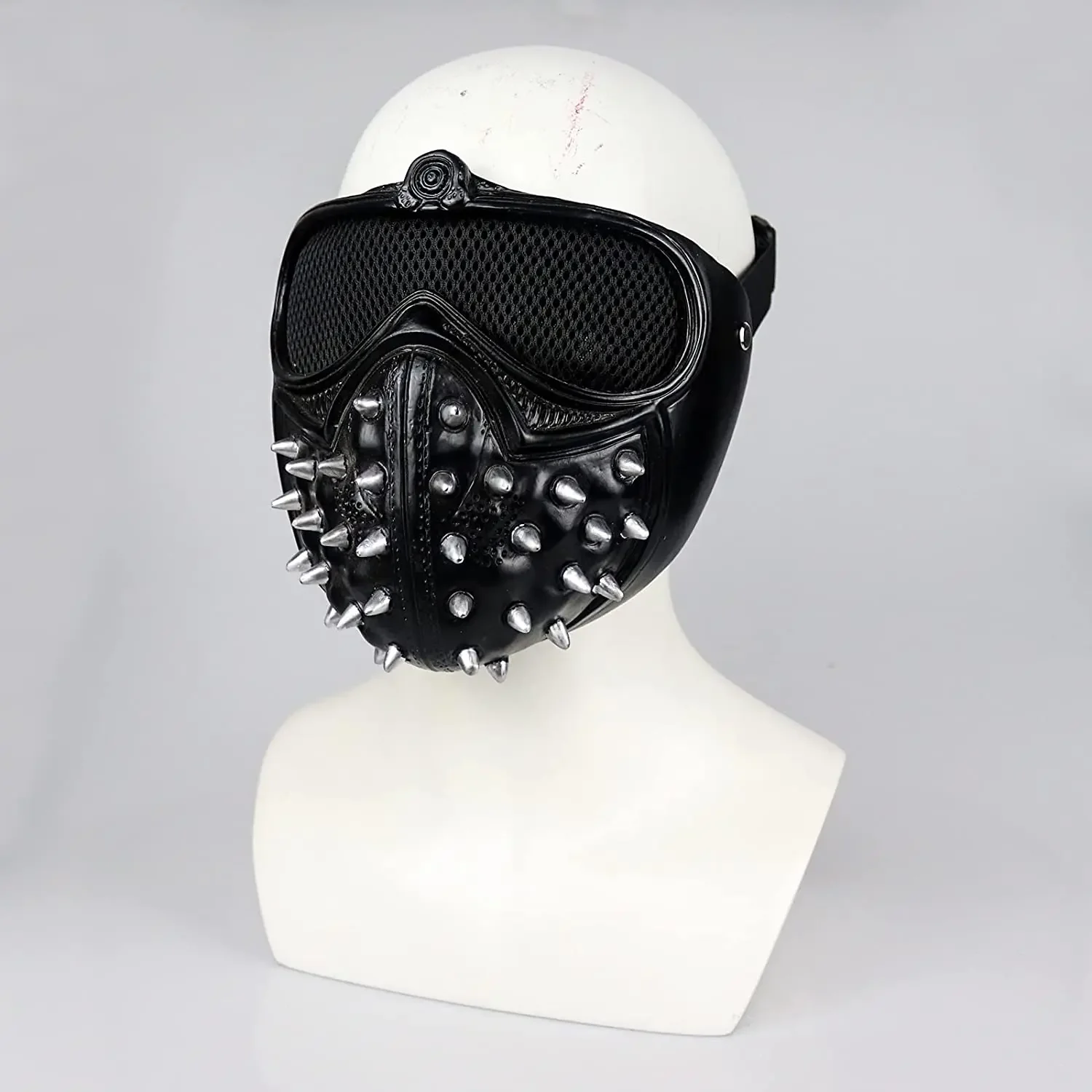 เกมนาฬิกาสุนัข 2 Marcus ประแจคอสเพลย์เรซิ่น LED หน้ากาก 25 ชนิด Led Expression Light Rivet หน้ากาก