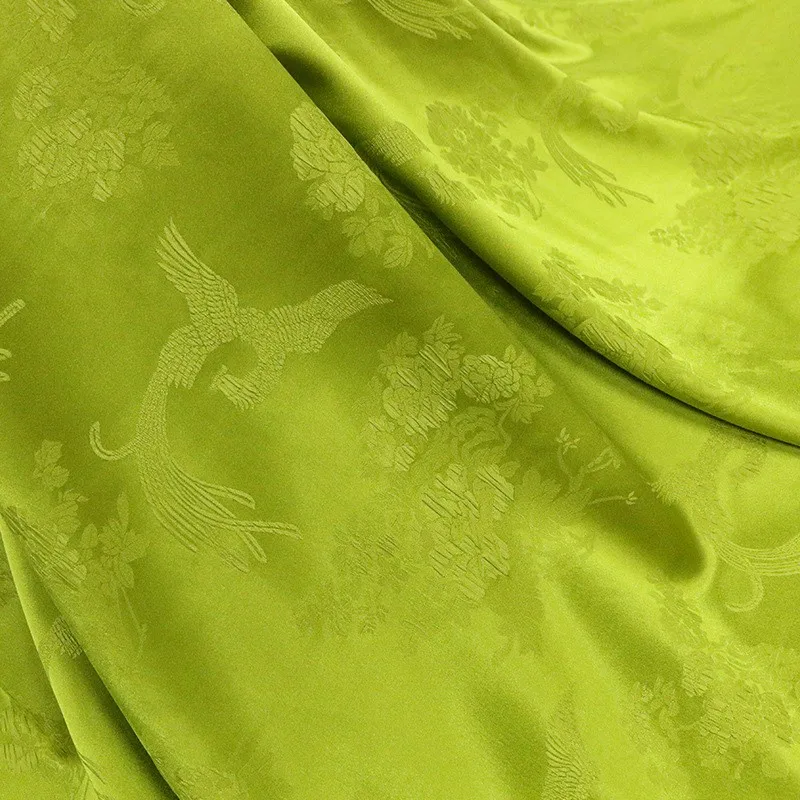

Wenguanle crepe elastic silk jacquard fabric new Chinese-style cheongsam and Hanfu
