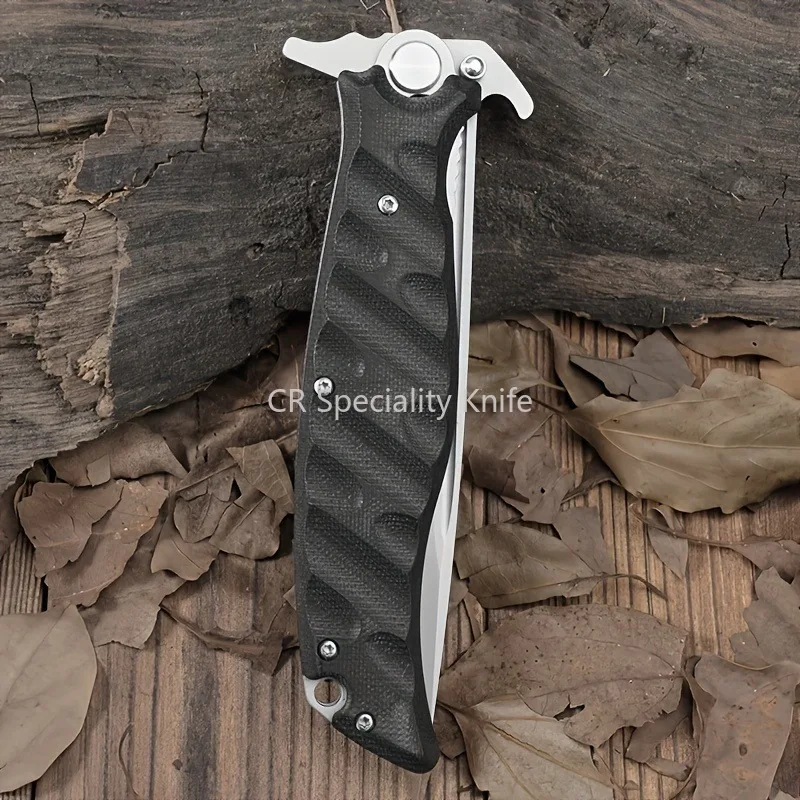 Military Russian HOKC Finka Tactical Folding Knife D2 Blade G10 Handle Hunting Survival Pocket Knives Camping Hunting EDC Tool