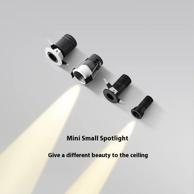 LED راحة ثقب صغير صغير 1W2W3W4W5W عميق مضاد للوهج جميع الألومنيوم إضاءة داخلية سطوع عالية جودة الأضواء #5