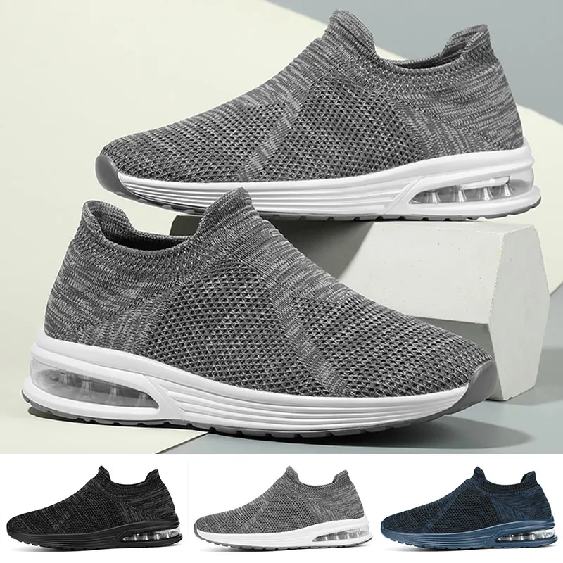 Women Men Sneakers Air Cushion Running Shoes Breathable Outdoor Low Top Casual Shoes for Walking Jogging Slip on Mesh Size 35-45