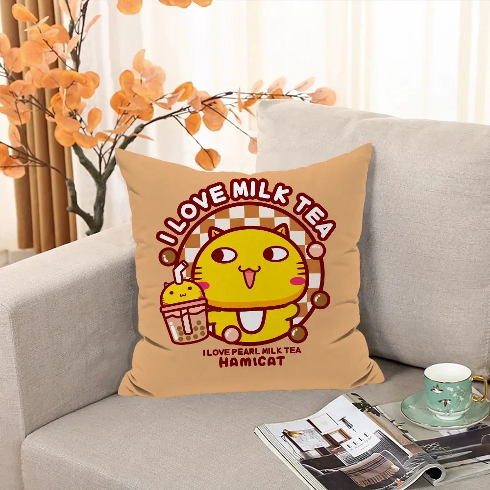 وسائد أريكة Hamicat أكياسها وسائد زخرفية يغطي غطاء الوسادة المخدة سقوط ديكور 45x45 الجسم 45x45 سنتيمتر أنيمي السرير
