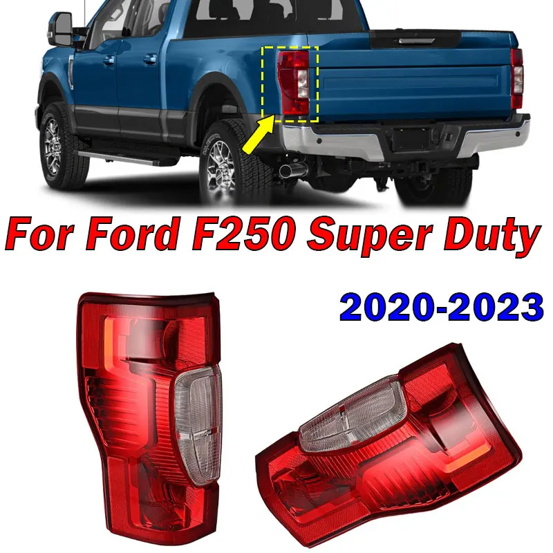 

Автомобильные аксессуары для Ford F250 Super Duty 2020-2023 с отверстием для слепых зон, галогенный задний фонарь, автомобильный стоп-сигнал, задний фонарь