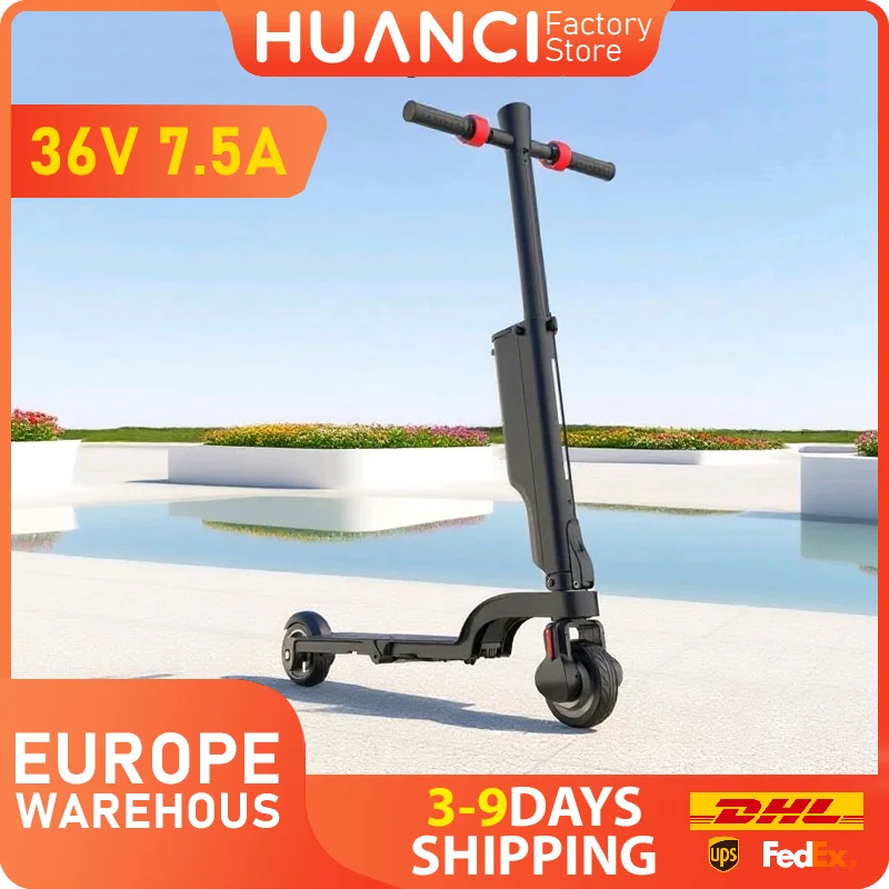 

Электрический скутер HUANCI X6, 350 Вт, 36 В, 7,5 А, электрические скутеры с управлением через приложение, электронные скутеры, 25 км/ч, складной скутер для взрослых, 10 кг
