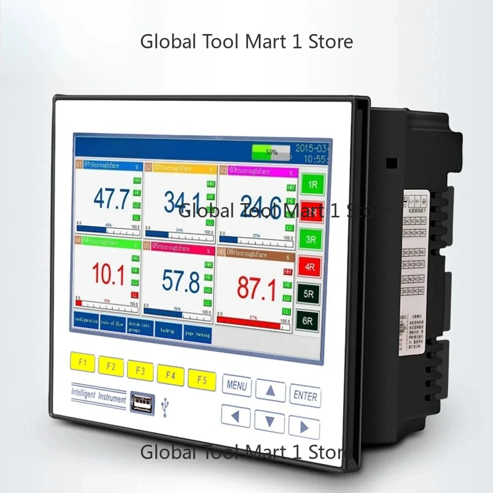 

1-16 Data Logger Paperless Recorder for Temperature Humidity Pressure Voltage Current Real Time