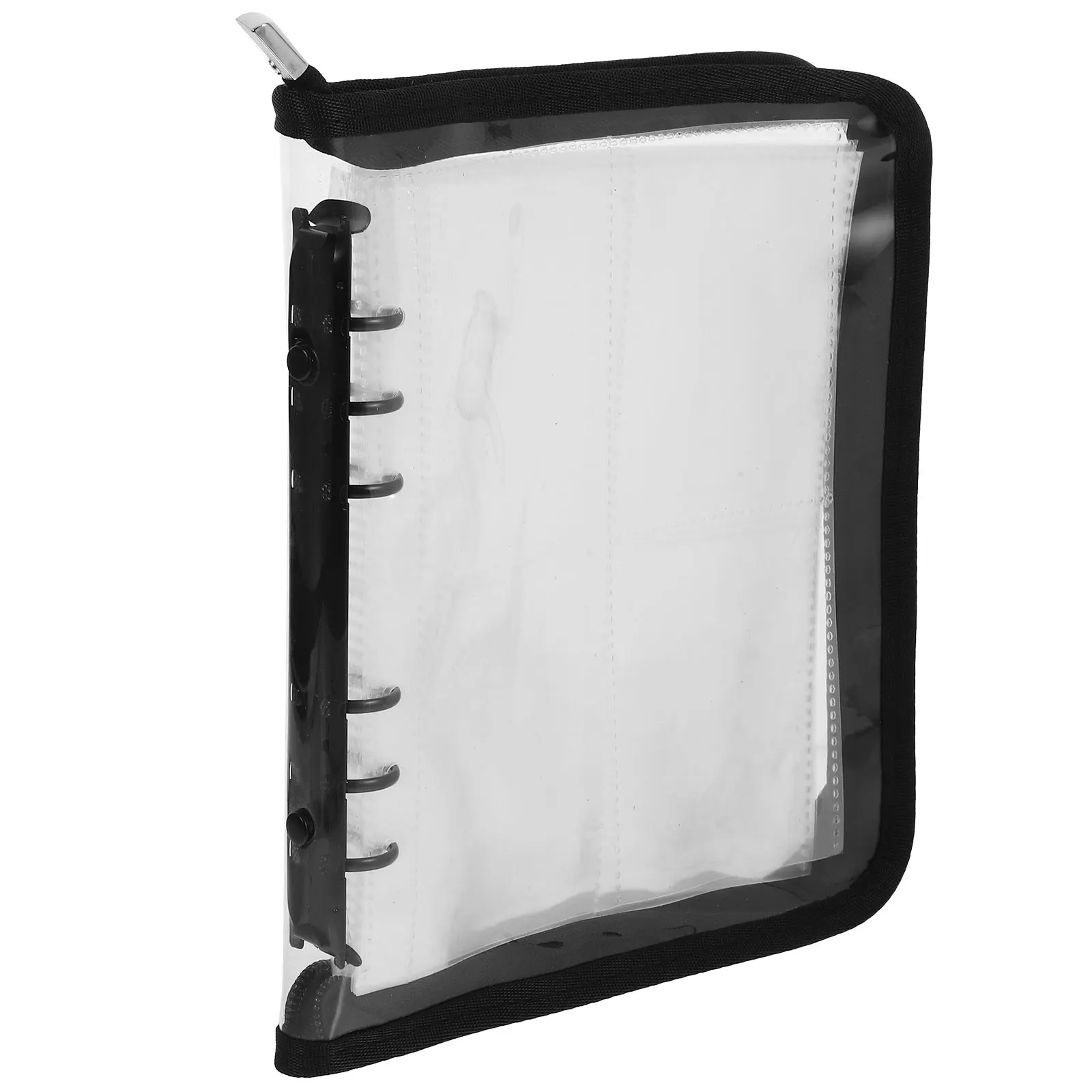 

1 Set Jewelry Storage Book Organizer Travel Earring Holder Pvc Case Zipper Closure Transparent Portable Container For Women 128