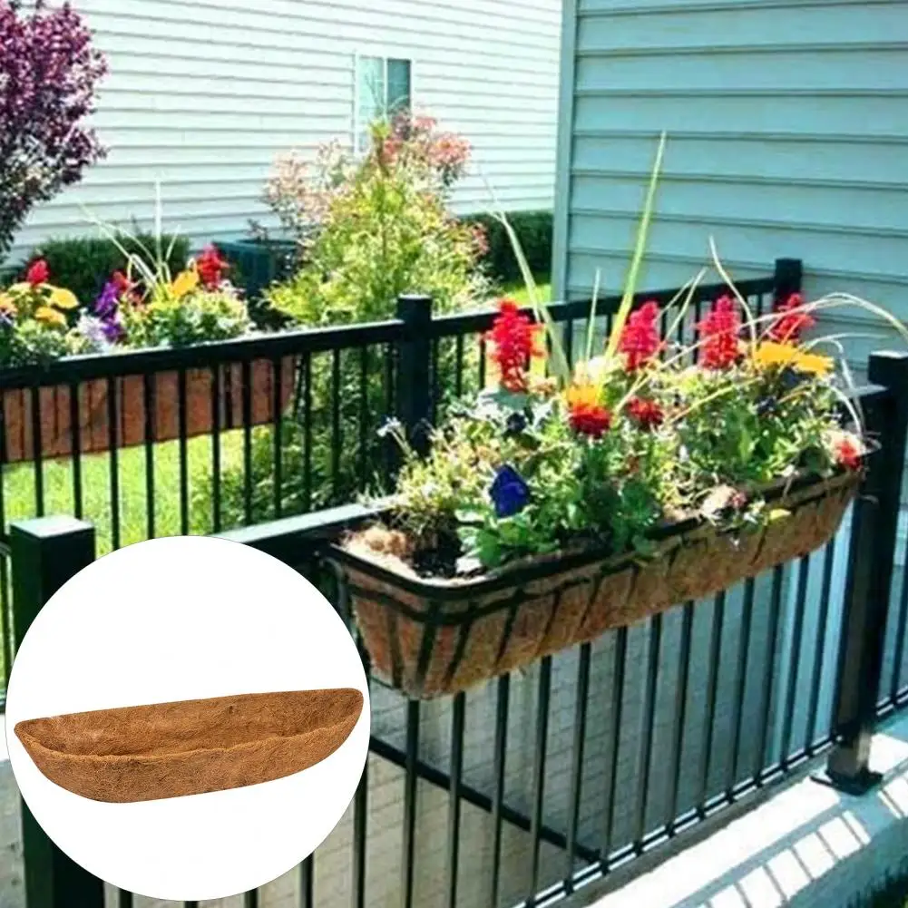 

Plant Basket Coco Coir Liner Flower Basket Coco Coir Liner Premium Coco Coir Liner For 36/48-inch Flower Baskets For Wall