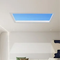 Modern Blue Sky Light Ceiling Lamp For Bathroom Indoor Decor Panel Kids Room Lamp Kitchen Natural Lighting Surface Ceiling Chand