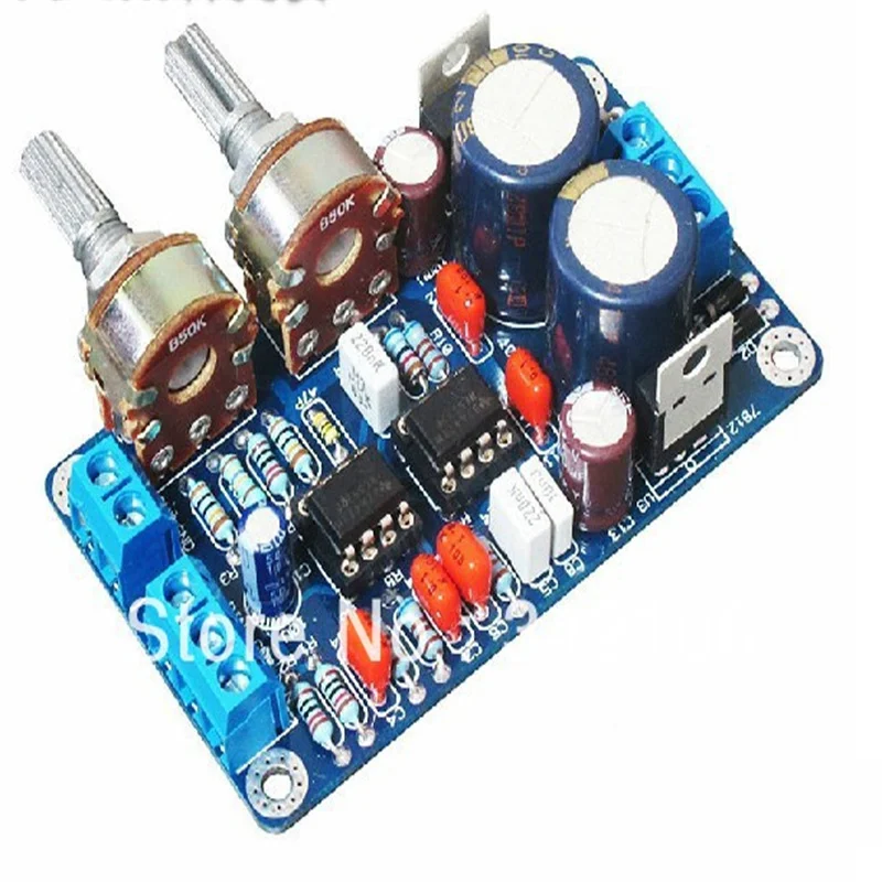 Subwoofer Preamp Board, DIY, Low Pass Filter Plates, NE5532