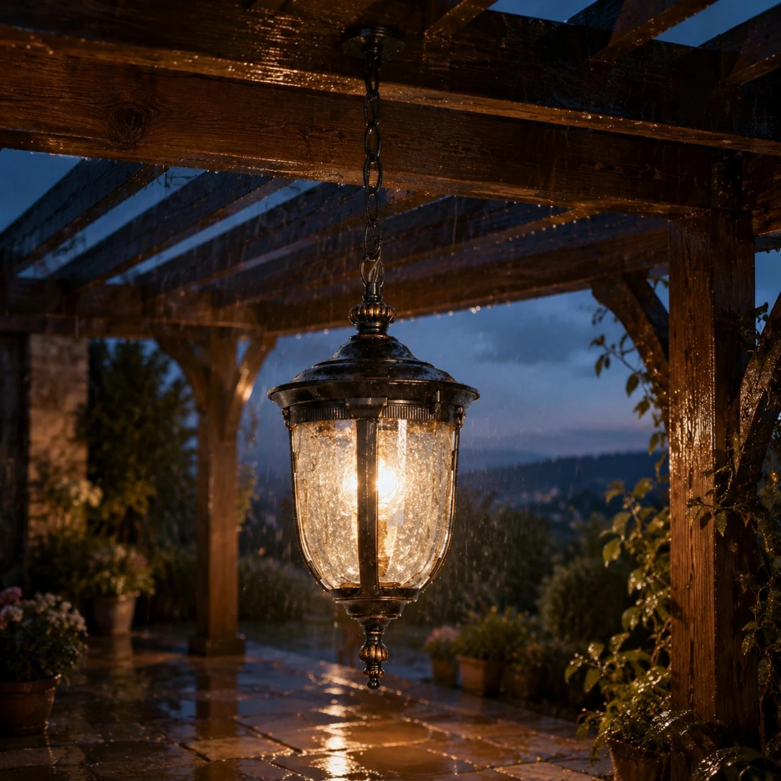 lampada-a-sospensione-stile-lanterna-europea-in-bronzo-scuro-e-vetro-nero