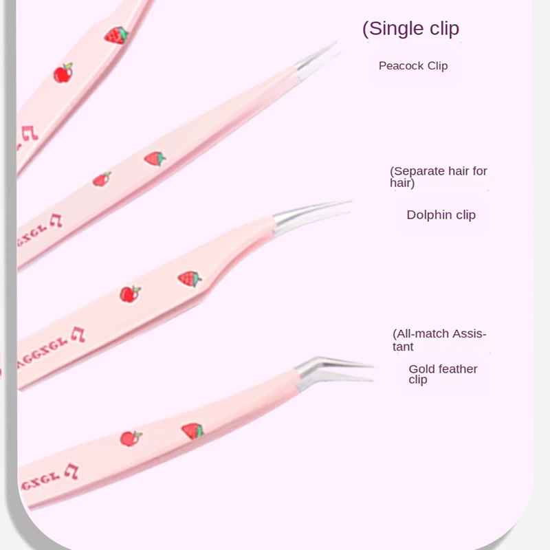 6-types valse wimperpincet roestvrijstalen antistatische pincet make-up gereedschap hulpgereedschap wimperstylist pincet