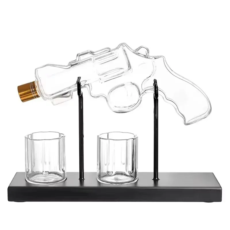 

AONEQ-Whiskey Glass Set Wine Dispenser Glass Decanter Bar Drinking Container Glass Bottle Exquisite Men's Gifts