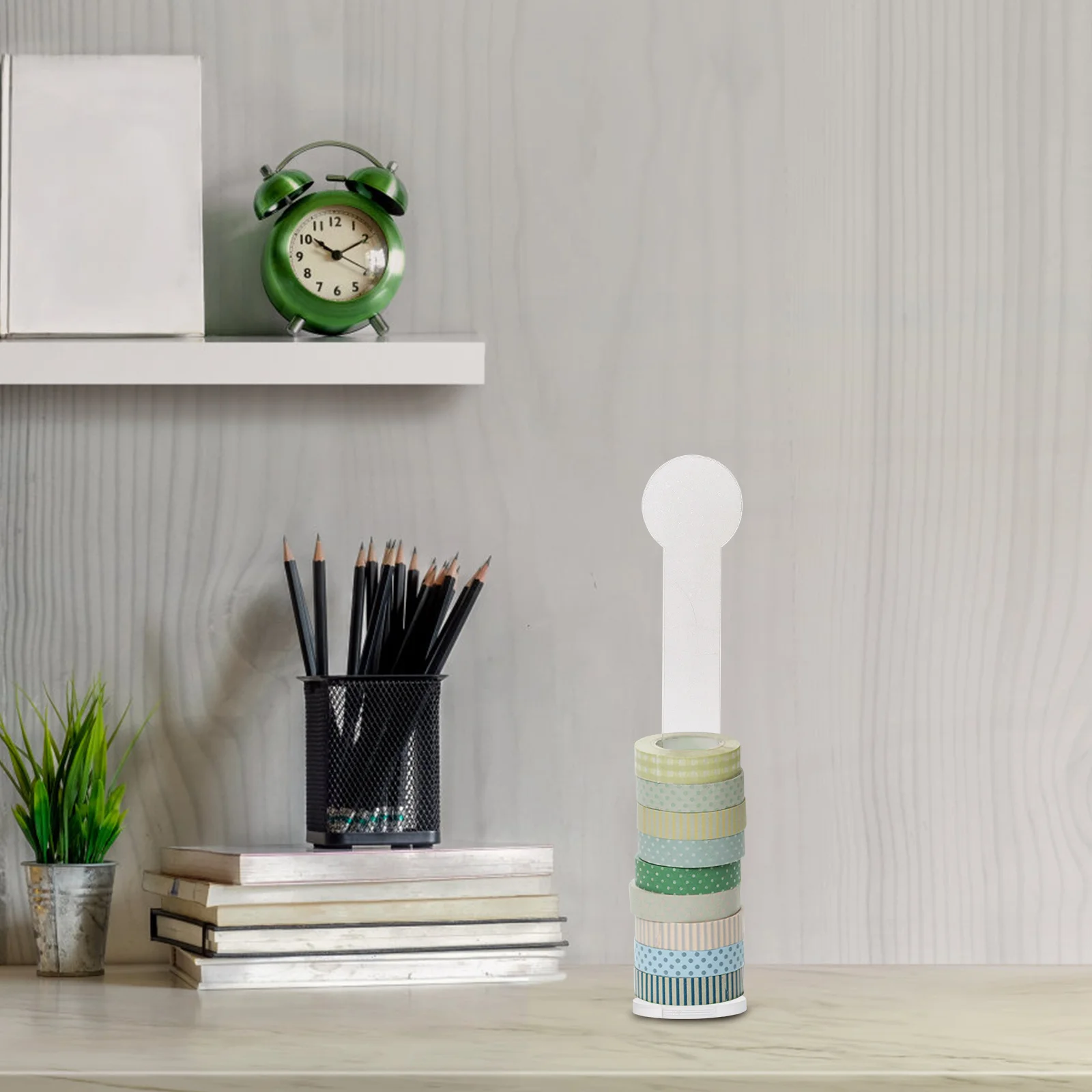 

2 set Acrylic Holder Clear Adhesive Tape Storage Stand For Washi Tape Organizer Desktop Office Supply Display Rack