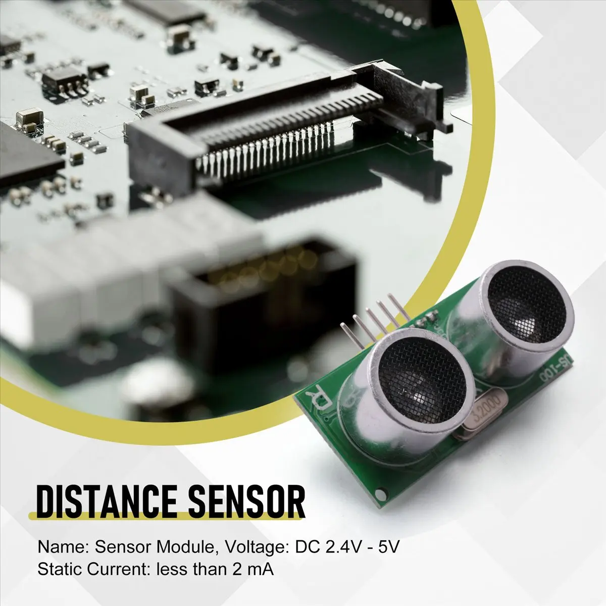 BUY A2245Z4PCS US-100 Ultrasonic Sensor Module DC 2.4V - 5V with Temperature Compensation Range Distance